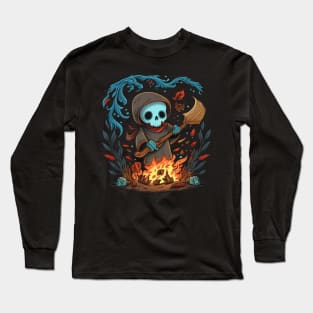 Witch skull Long Sleeve T-Shirt